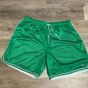 Nike Men's Green Athletic Mesh Shorts